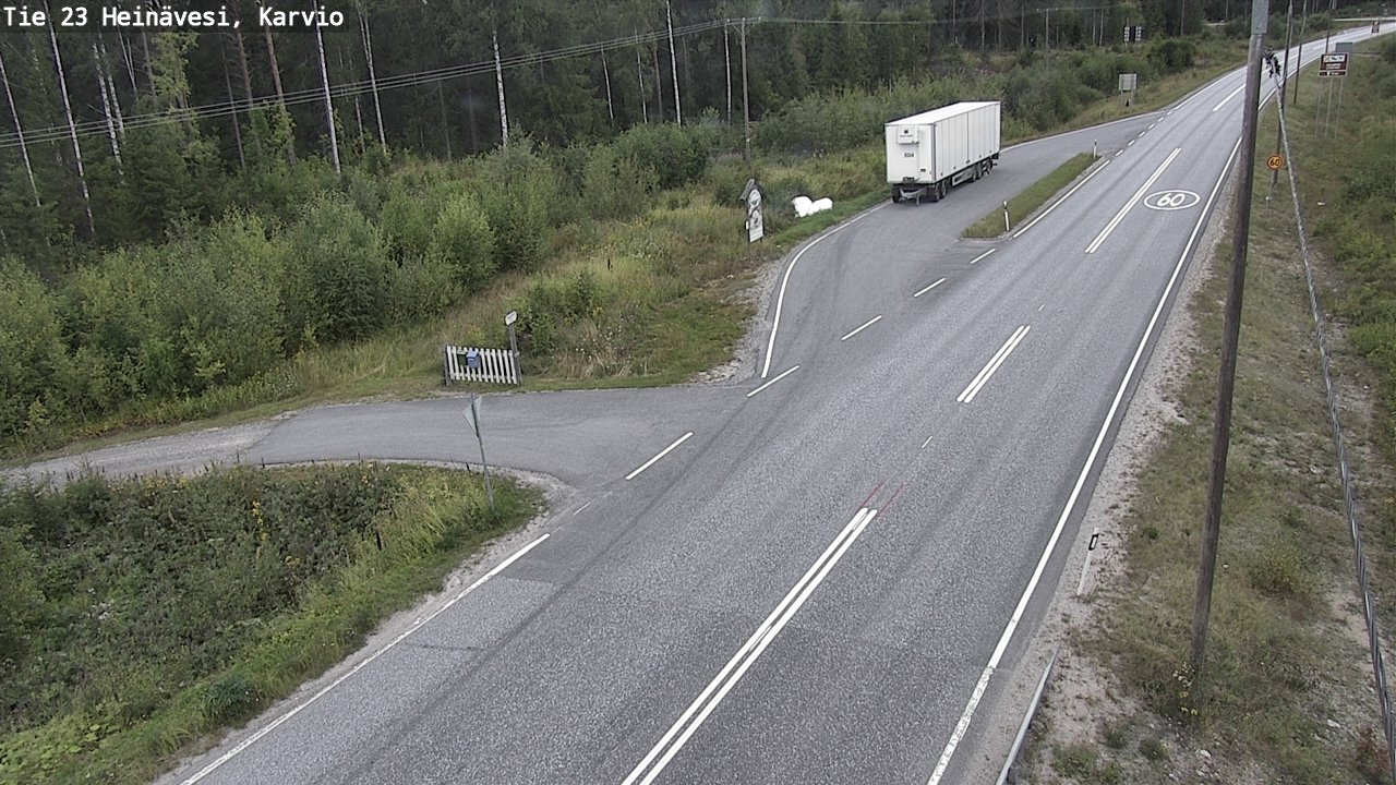 Weather Camera Image Road 23 Heinävesi, Karvio, Heinävesi, Pohjois-Karjala
