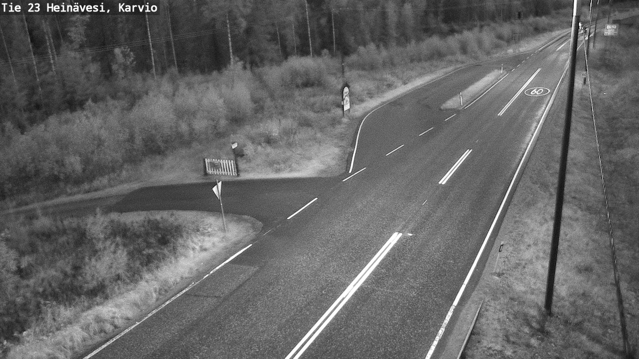 Weather Camera Image Road 23 Heinävesi, Karvio, Heinävesi, Pohjois-Karjala