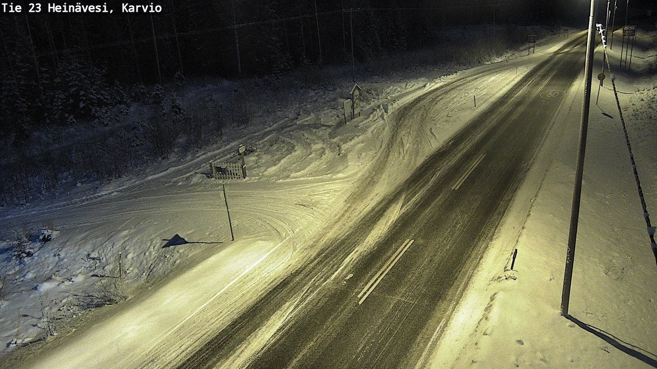 Weather Camera Image Road 23 Heinävesi, Karvio, Heinävesi, Pohjois-Karjala