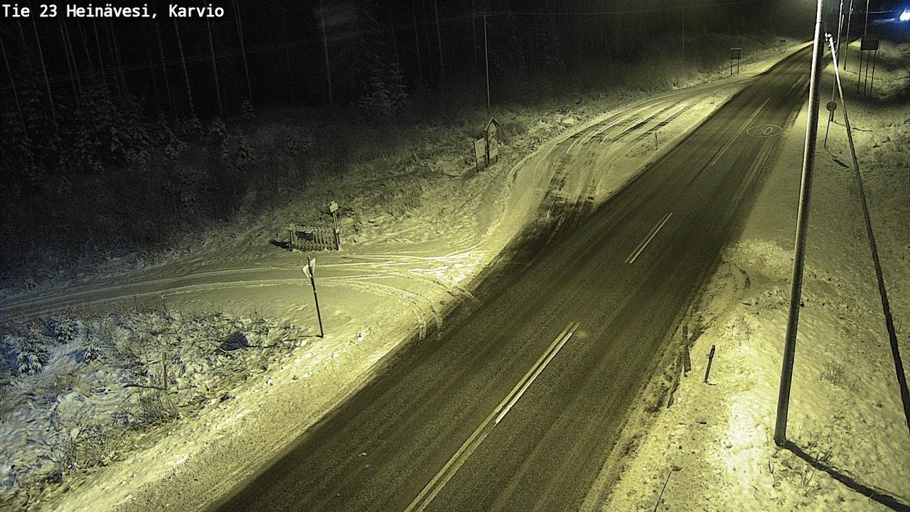 Weather Camera Image Road 23 Heinävesi, Karvio, Heinävesi, Pohjois-Karjala