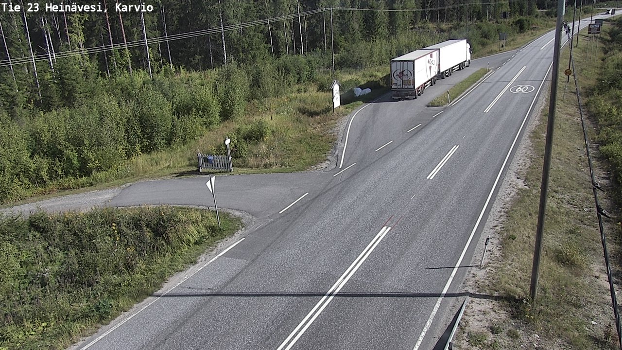Kelikamerat Kuva Tie 23 Heinävesi, Karvio, Heinävesi, Pohjois-Karjala