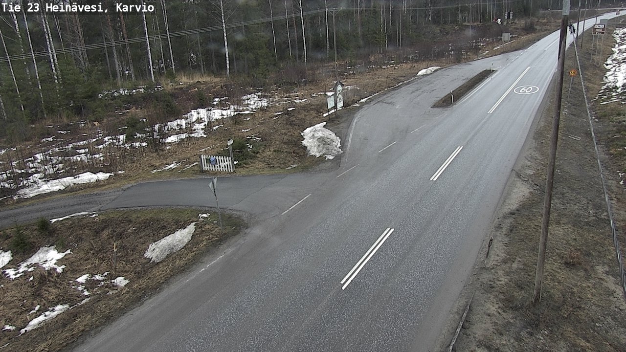 Weather Camera Image Road 23 Heinävesi, Karvio, Heinävesi, Pohjois-Karjala