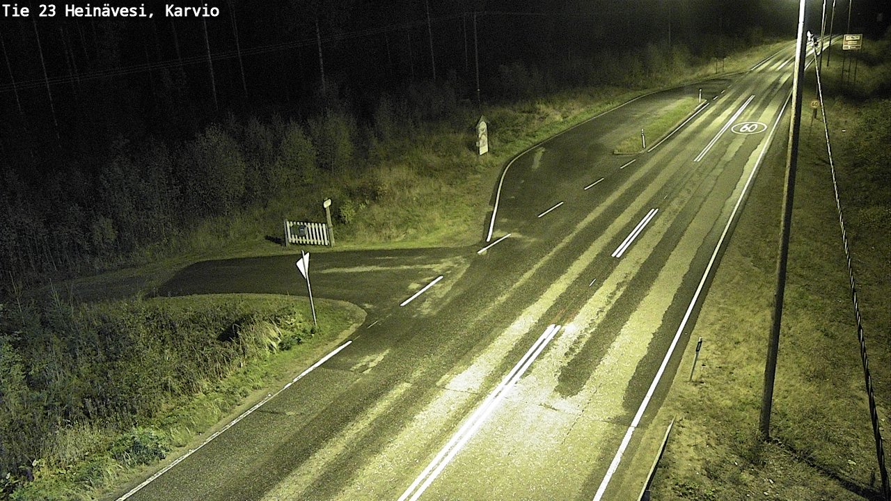 Weather Camera Image Road 23 Heinävesi, Karvio, Heinävesi, Pohjois-Karjala