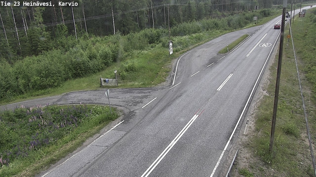Weather Camera Image Road 23 Heinävesi, Karvio, Heinävesi, Pohjois-Karjala
