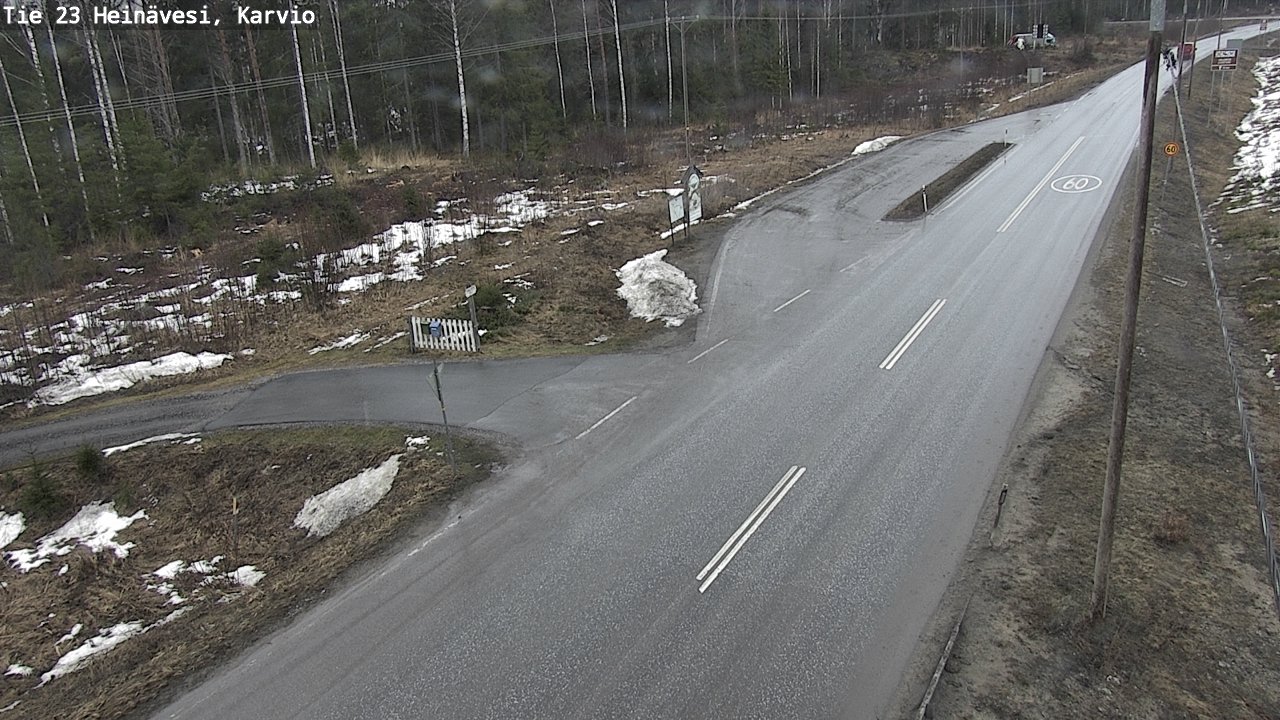 Weather Camera Image Road 23 Heinävesi, Karvio, Heinävesi, Pohjois-Karjala