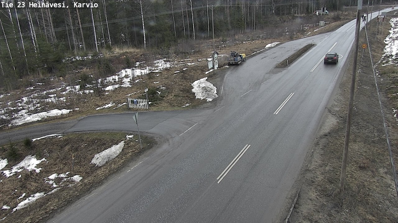 Weather Camera Image Road 23 Heinävesi, Karvio, Heinävesi, Pohjois-Karjala