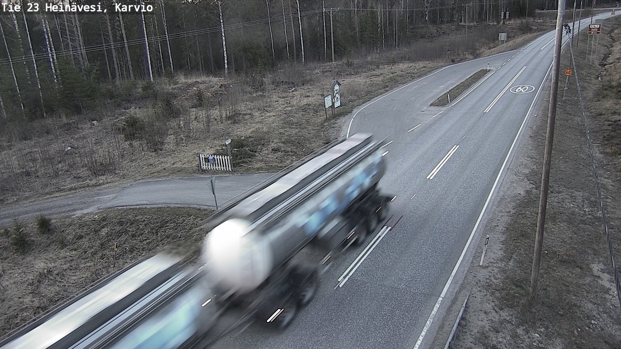 Weather Camera Image Road 23 Heinävesi, Karvio, Heinävesi, Pohjois-Karjala