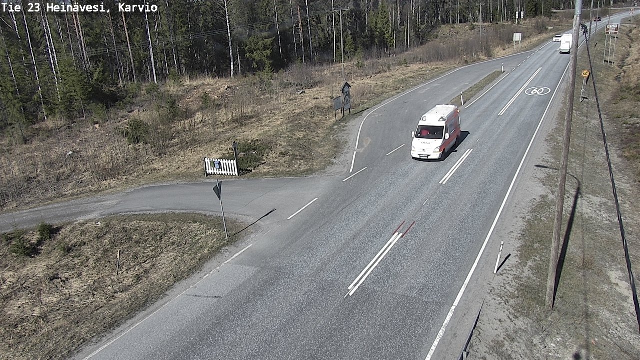 Weather Camera Image Road 23 Heinävesi, Karvio, Heinävesi, Pohjois-Karjala