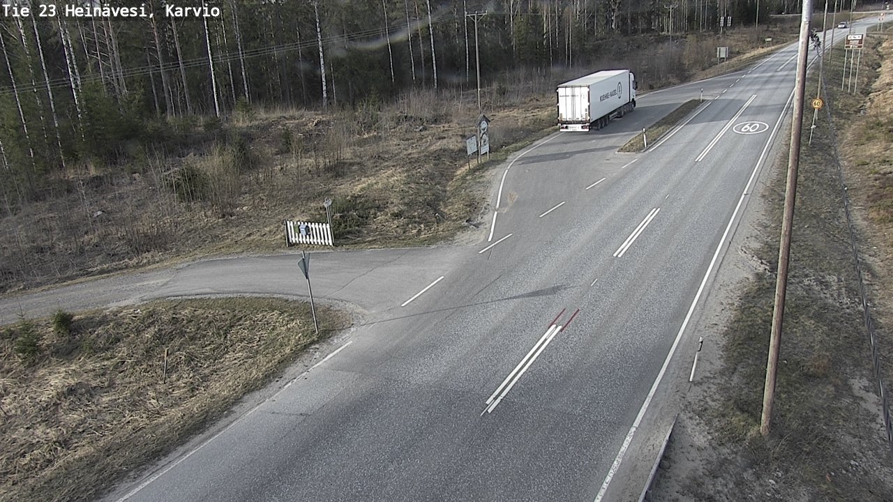 Weather Camera Image Road 23 Heinävesi, Karvio, Heinävesi, Pohjois-Karjala