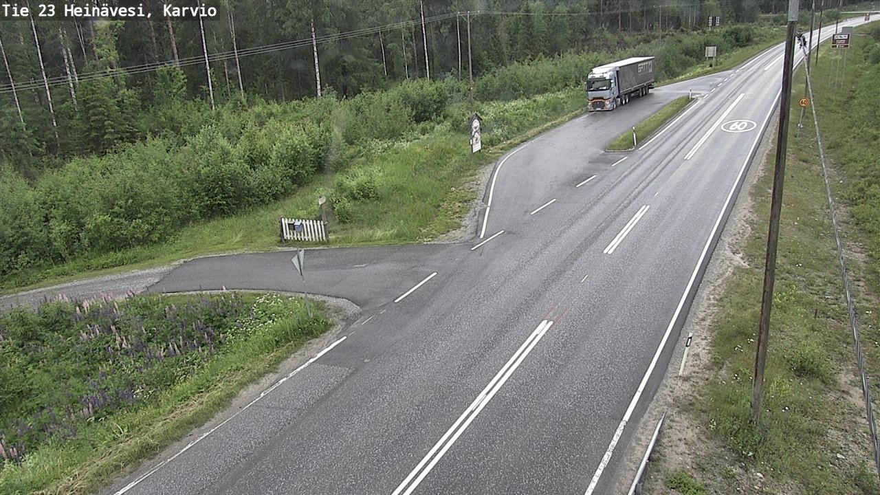 Weather Camera Image Road 23 Heinävesi, Karvio, Heinävesi, Pohjois-Karjala