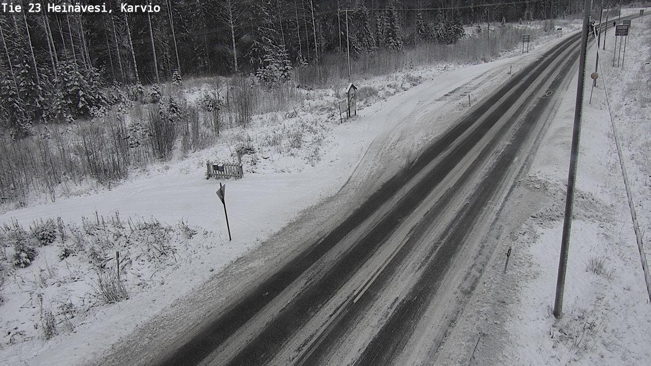 Weather Camera Image Road 23 Heinävesi, Karvio, Heinävesi, Pohjois-Karjala