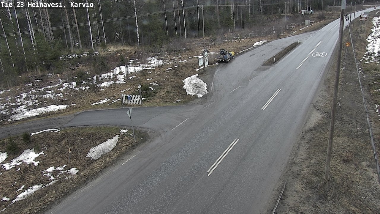 Weather Camera Image Road 23 Heinävesi, Karvio, Heinävesi, Pohjois-Karjala