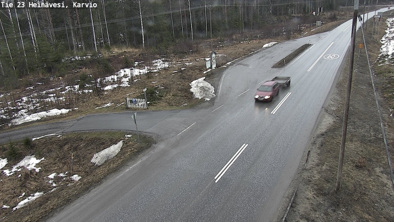 Weather Camera Image Road 23 Heinävesi, Karvio, Heinävesi, Pohjois-Karjala