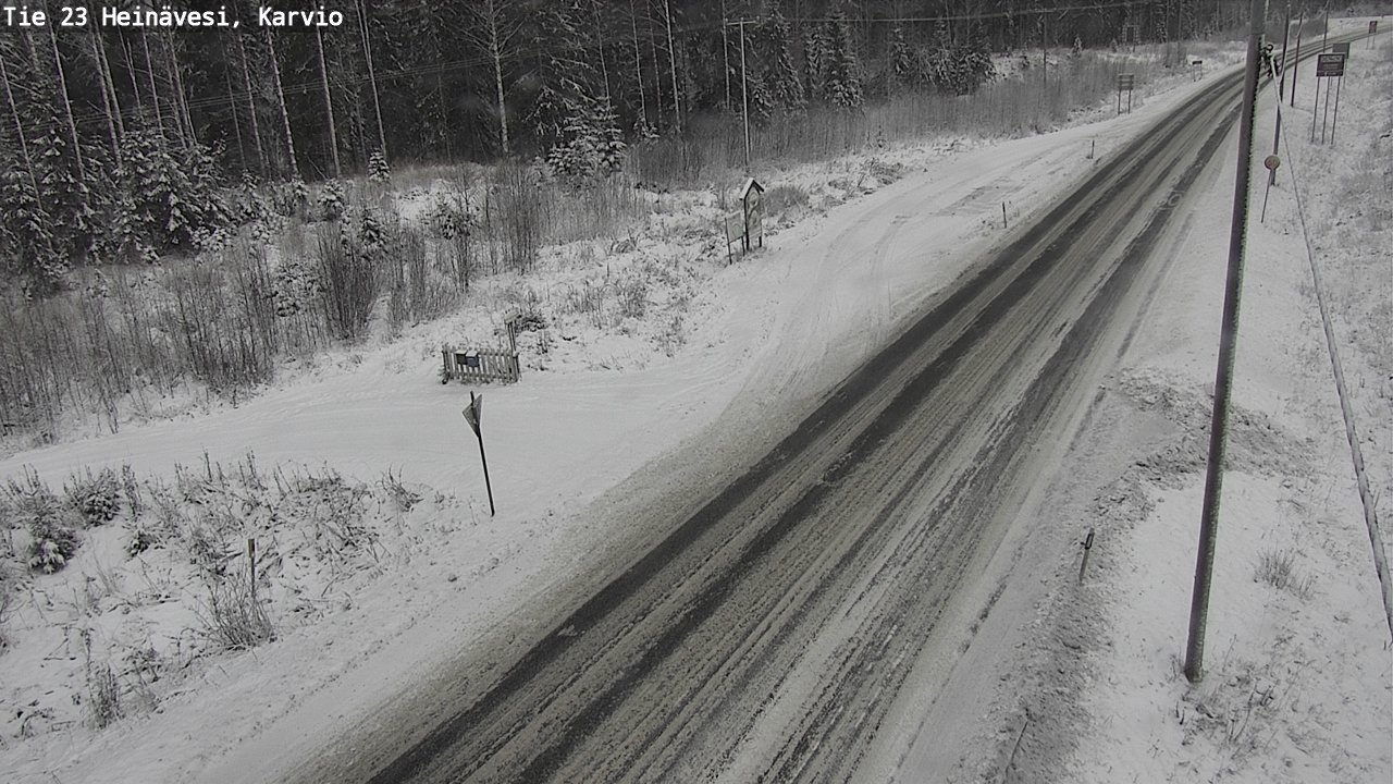 Weather Camera Image Road 23 Heinävesi, Karvio, Heinävesi, Pohjois-Karjala