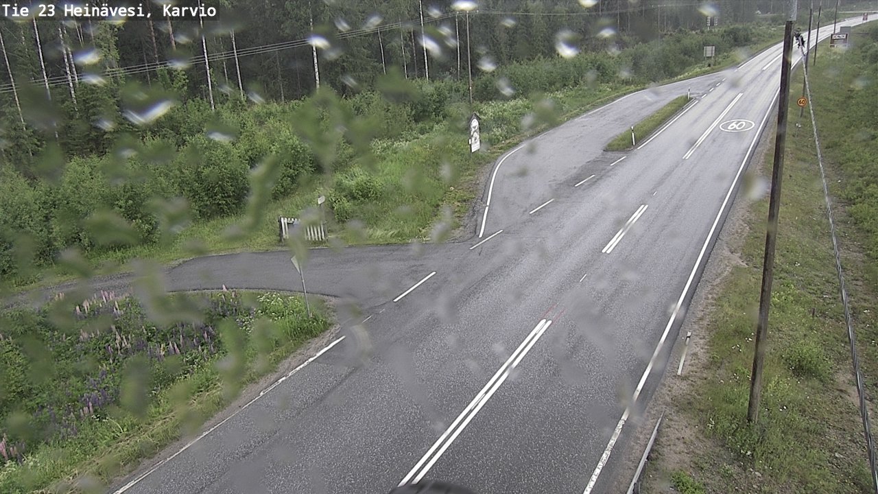 Weather Camera Image Väg 23 Heinävesi, Karvio, Heinävesi, Pohjois-Karjala