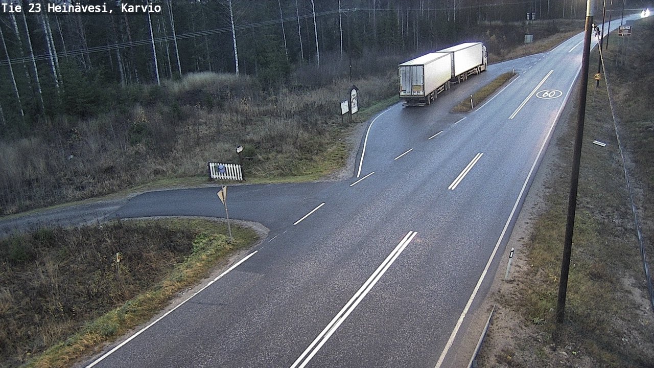Kelikamerat Kuva Tie 23 Heinävesi, Karvio, Heinävesi, Pohjois-Karjala