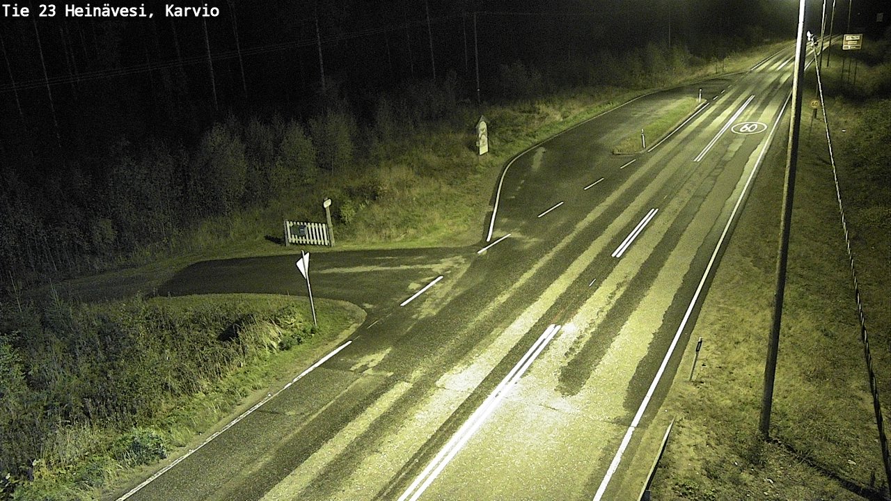 Weather Camera Image Road 23 Heinävesi, Karvio, Heinävesi, Pohjois-Karjala