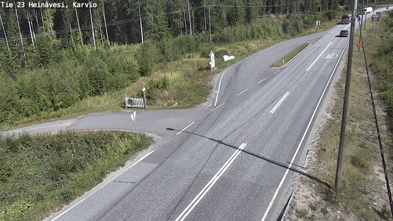 Kelikamerat Kuva Tie 23 Heinävesi, Karvio, Heinävesi, Pohjois-Karjala