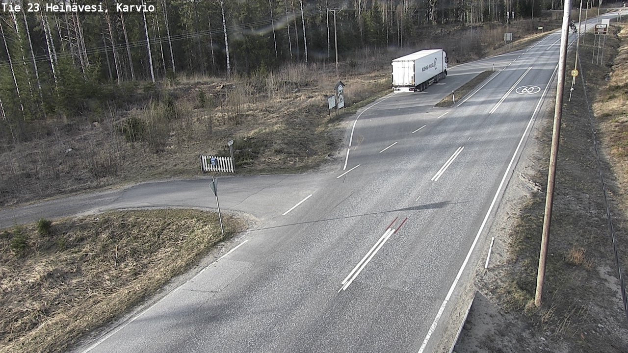 Weather Camera Image Road 23 Heinävesi, Karvio, Heinävesi, Pohjois-Karjala