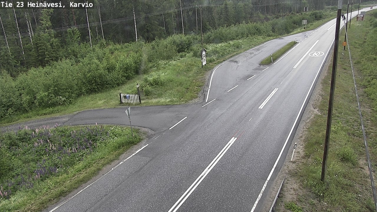 Weather Camera Image Väg 23 Heinävesi, Karvio, Heinävesi, Pohjois-Karjala