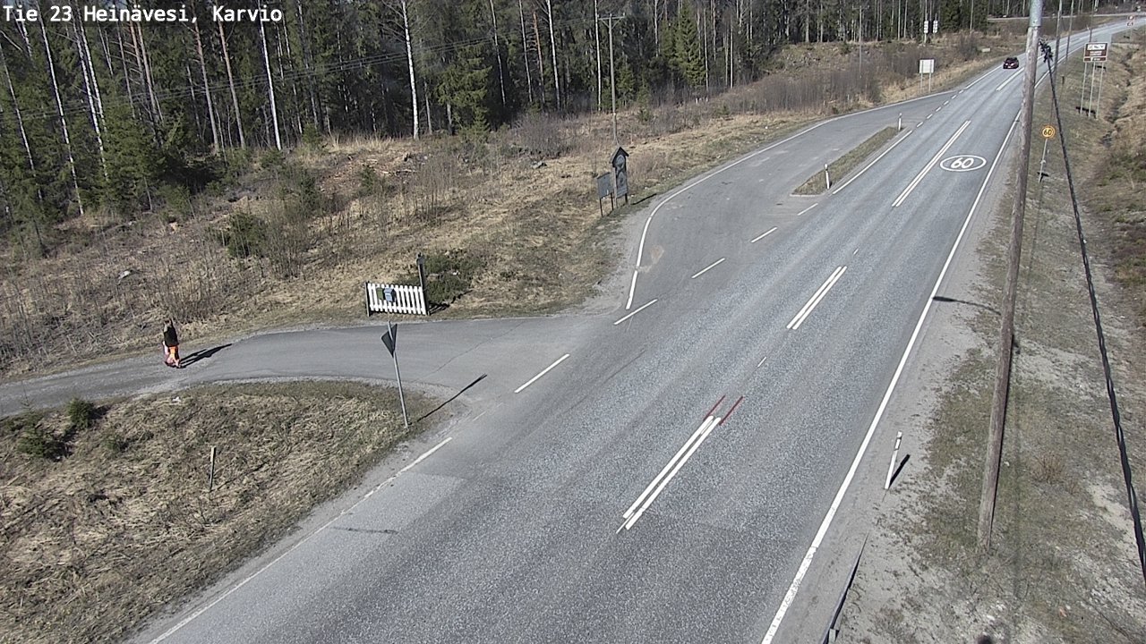 Weather Camera Image Road 23 Heinävesi, Karvio, Heinävesi, Pohjois-Karjala