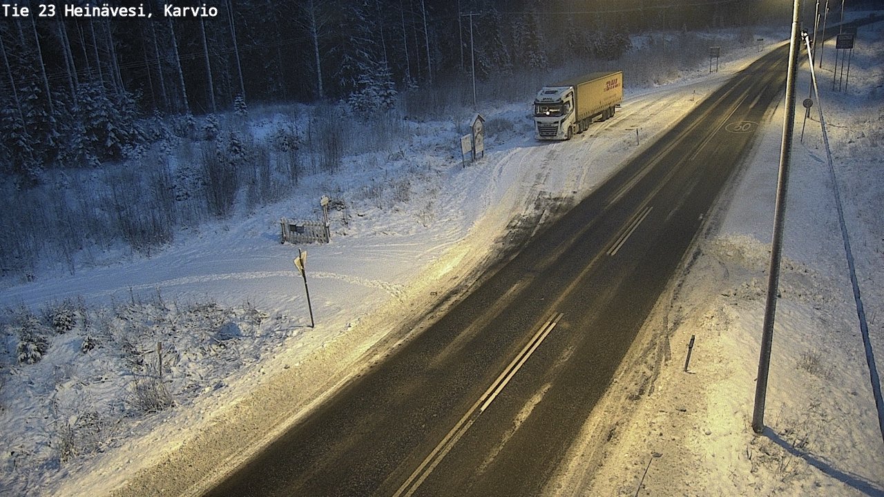 Weather Camera Image Road 23 Heinävesi, Karvio, Heinävesi, Pohjois-Karjala