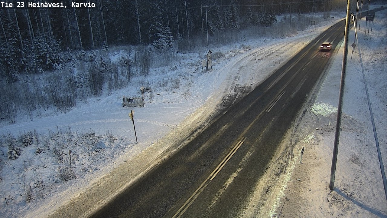 Weather Camera Image Road 23 Heinävesi, Karvio, Heinävesi, Pohjois-Karjala
