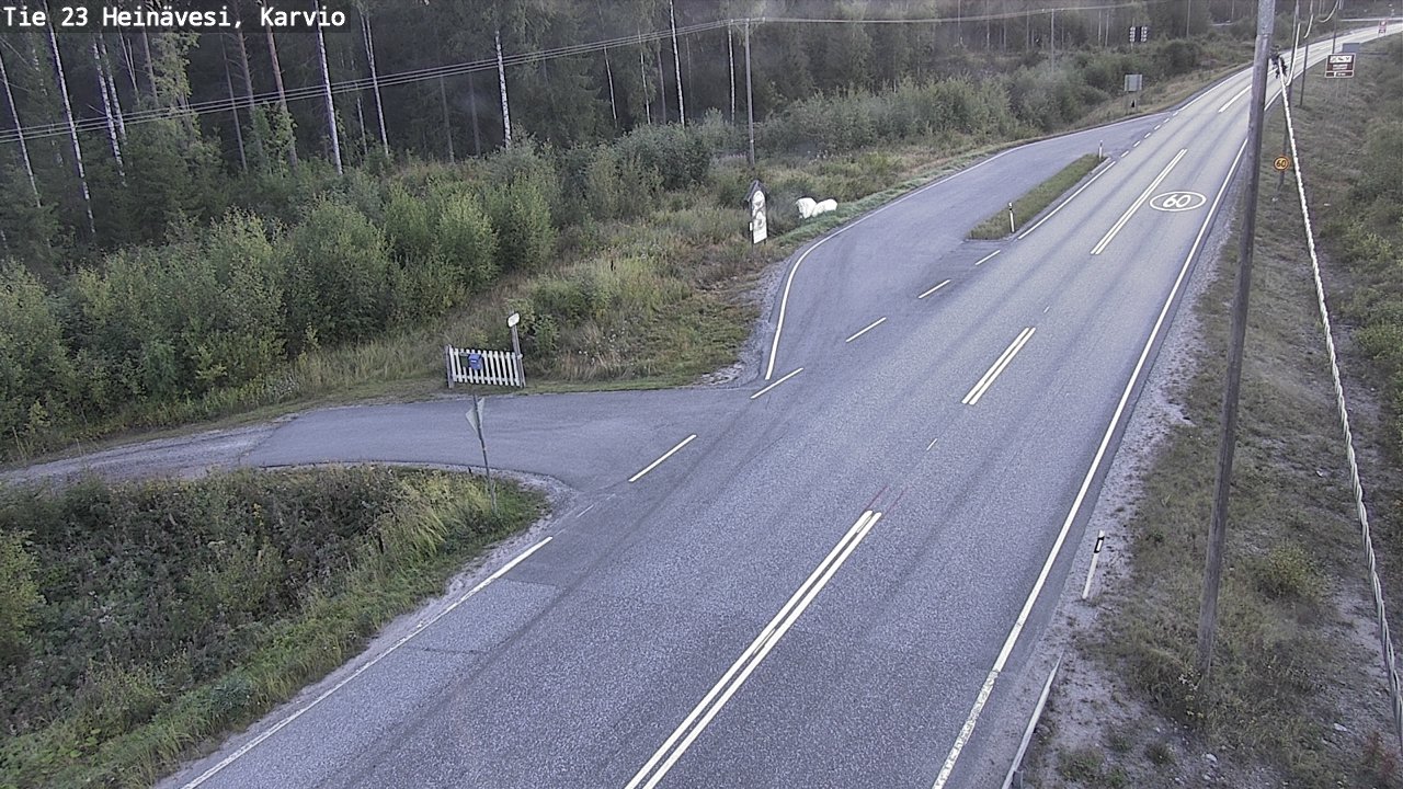 Weather Camera Image Road 23 Heinävesi, Karvio, Heinävesi, Pohjois-Karjala