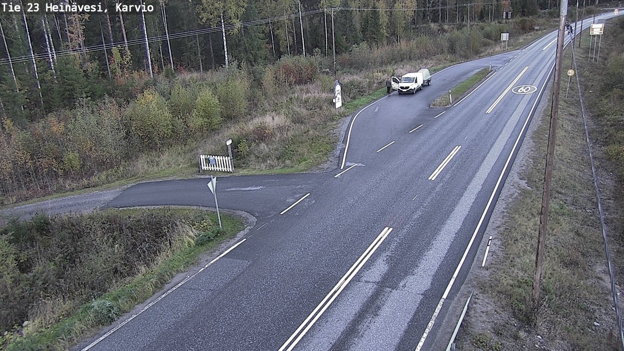 Weather Camera Image Road 23 Heinävesi, Karvio, Heinävesi, Pohjois-Karjala
