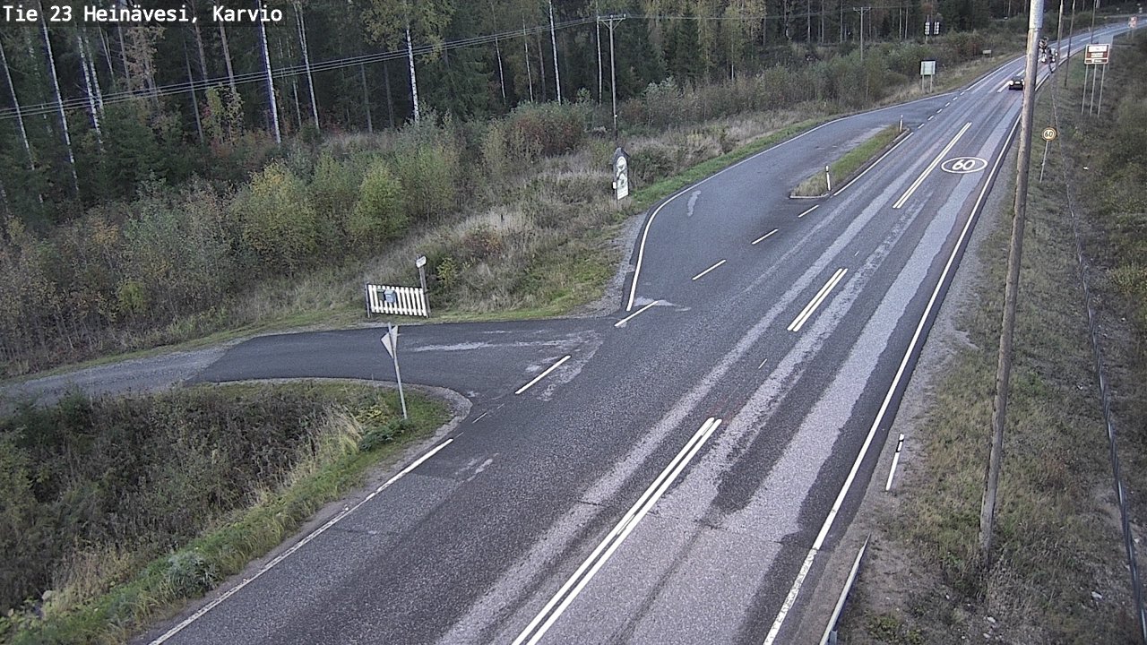 Weather Camera Image Road 23 Heinävesi, Karvio, Heinävesi, Pohjois-Karjala