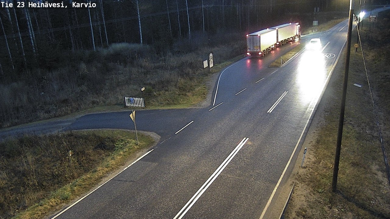 Kelikamerat Kuva Tie 23 Heinävesi, Karvio, Heinävesi, Pohjois-Karjala