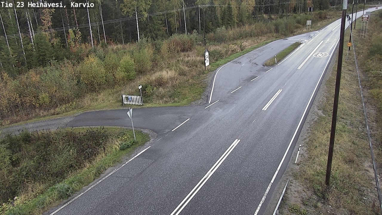 Weather Camera Image Road 23 Heinävesi, Karvio, Heinävesi, Pohjois-Karjala
