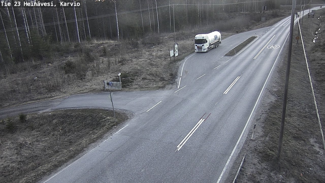 Weather Camera Image Road 23 Heinävesi, Karvio, Heinävesi, Pohjois-Karjala