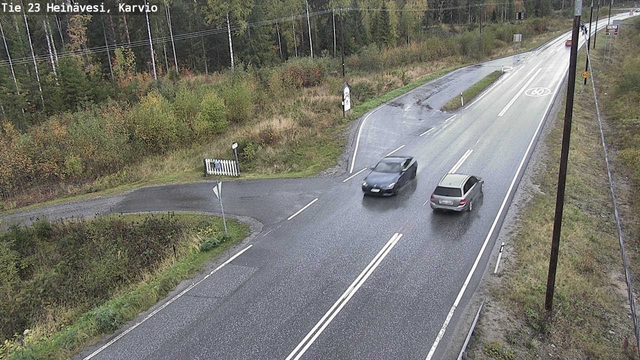Weather Camera Image Road 23 Heinävesi, Karvio, Heinävesi, Pohjois-Karjala