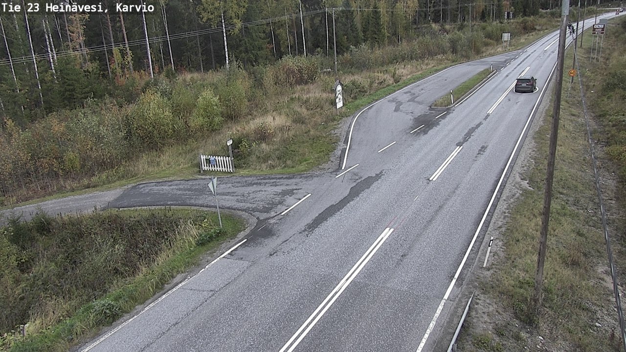 Kelikamerat Kuva Tie 23 Heinävesi, Karvio, Heinävesi, Pohjois-Karjala
