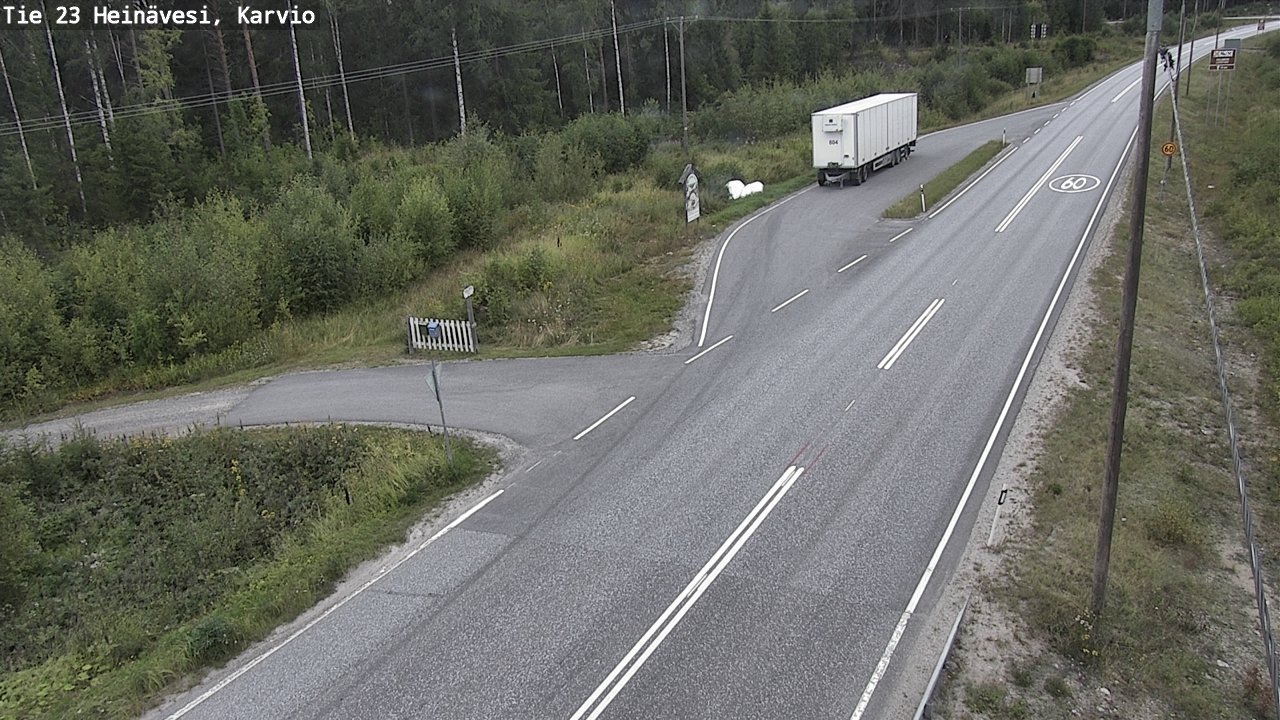 Weather Camera Image Road 23 Heinävesi, Karvio, Heinävesi, Pohjois-Karjala