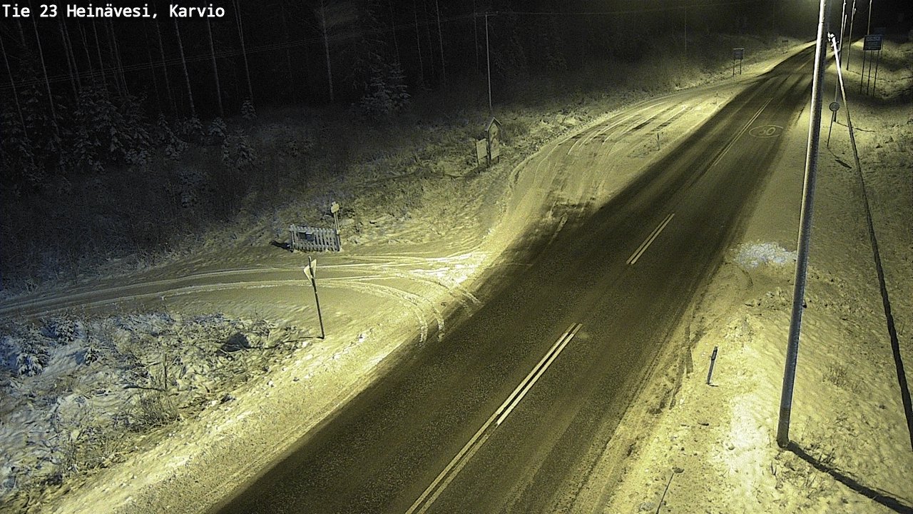 Weather Camera Image Road 23 Heinävesi, Karvio, Heinävesi, Pohjois-Karjala