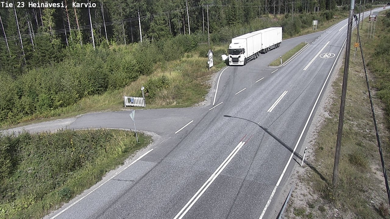 Kelikamerat Kuva Tie 23 Heinävesi, Karvio, Heinävesi, Pohjois-Karjala