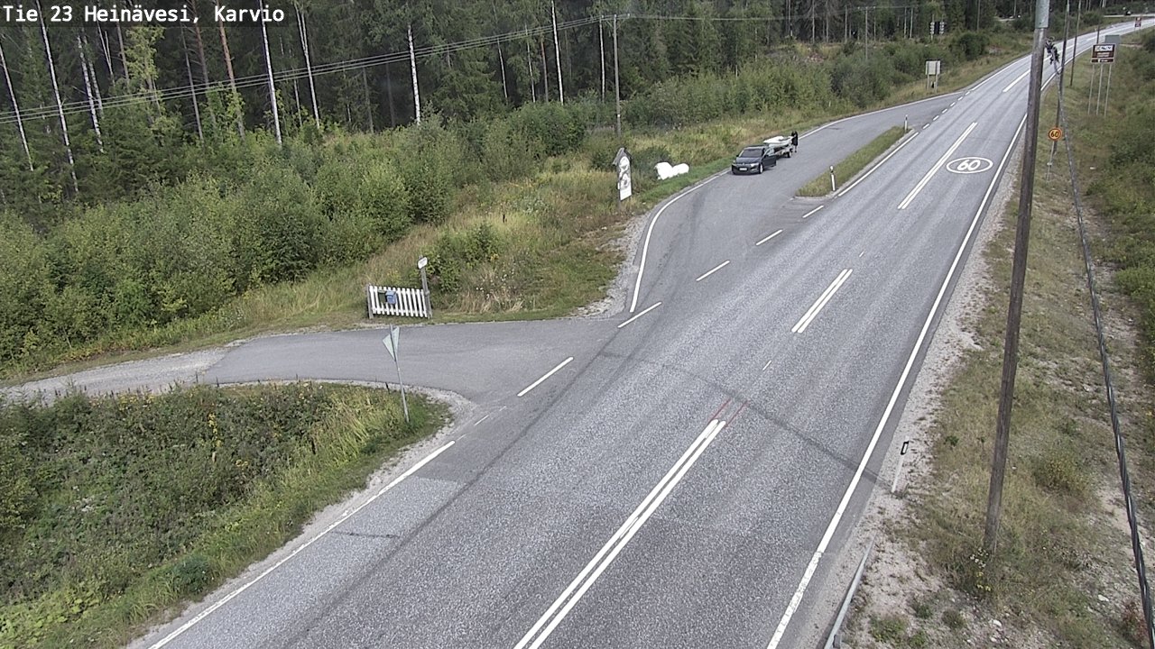Weather Camera Image Road 23 Heinävesi, Karvio, Heinävesi, Pohjois-Karjala