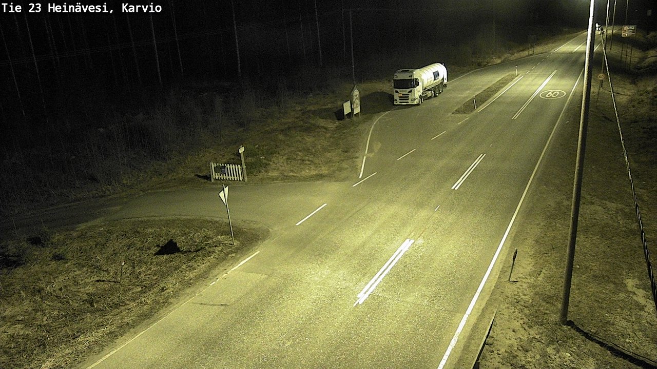 Weather Camera Image Road 23 Heinävesi, Karvio, Heinävesi, Pohjois-Karjala