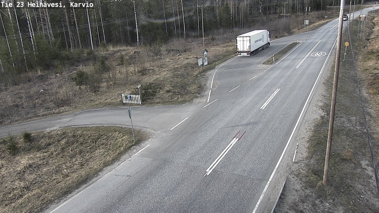 Weather Camera Image Road 23 Heinävesi, Karvio, Heinävesi, Pohjois-Karjala