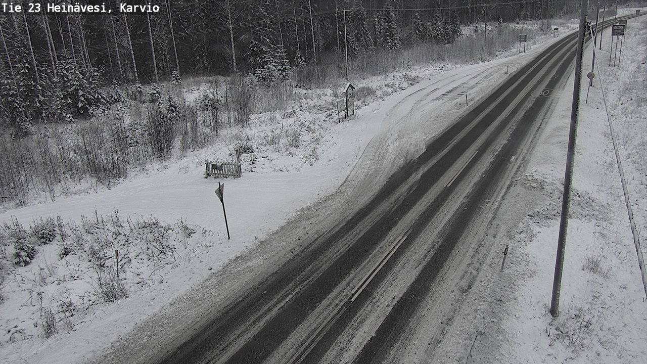 Weather Camera Image Road 23 Heinävesi, Karvio, Heinävesi, Pohjois-Karjala
