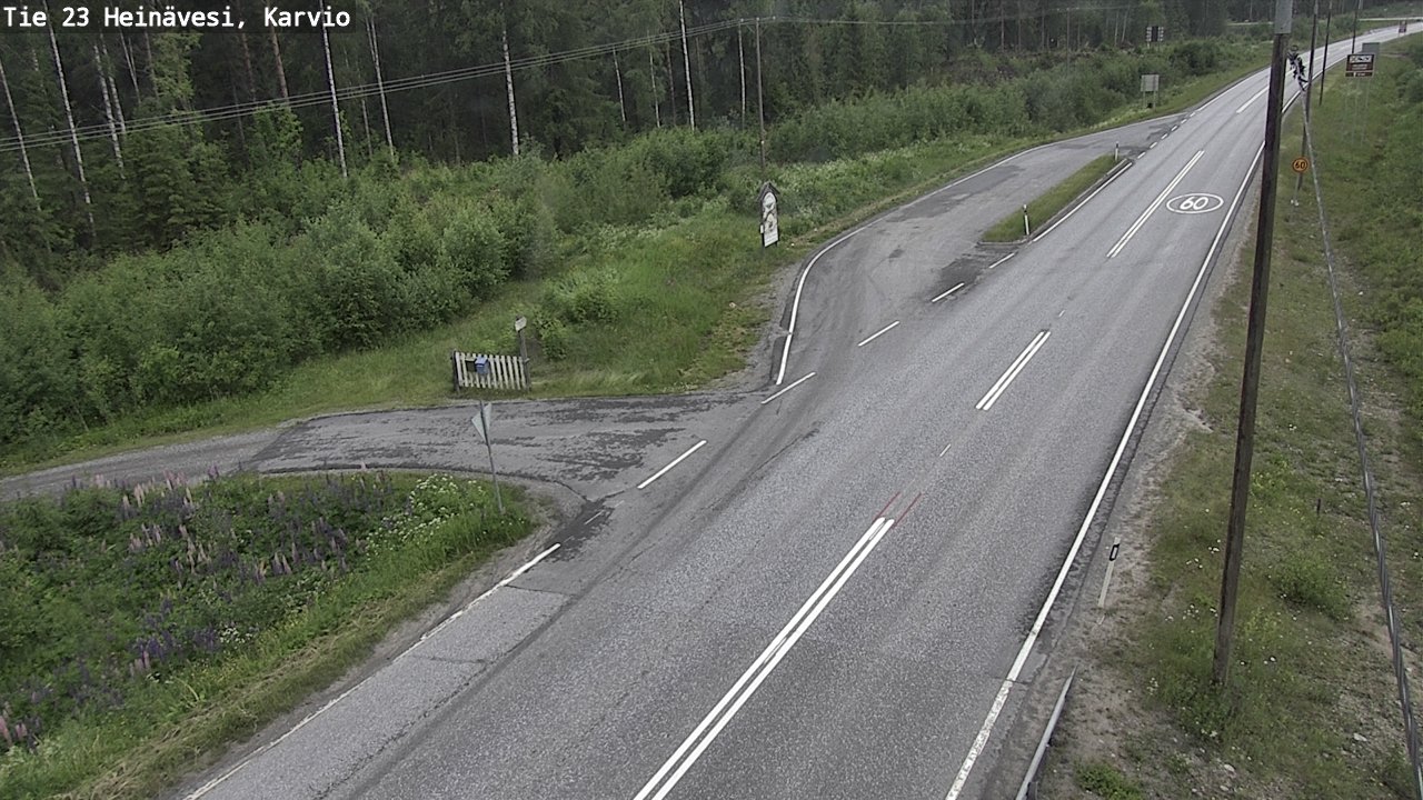 Weather Camera Image Road 23 Heinävesi, Karvio, Heinävesi, Pohjois-Karjala