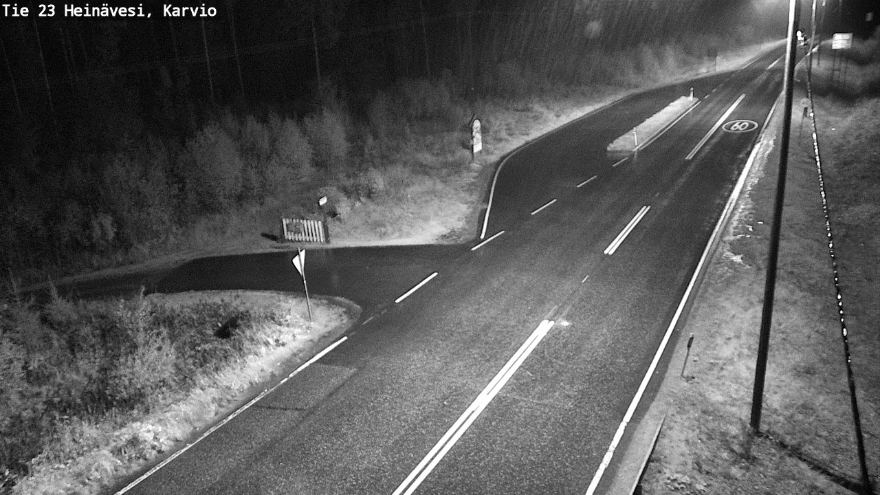 Weather Camera Image Road 23 Heinävesi, Karvio, Heinävesi, Pohjois-Karjala