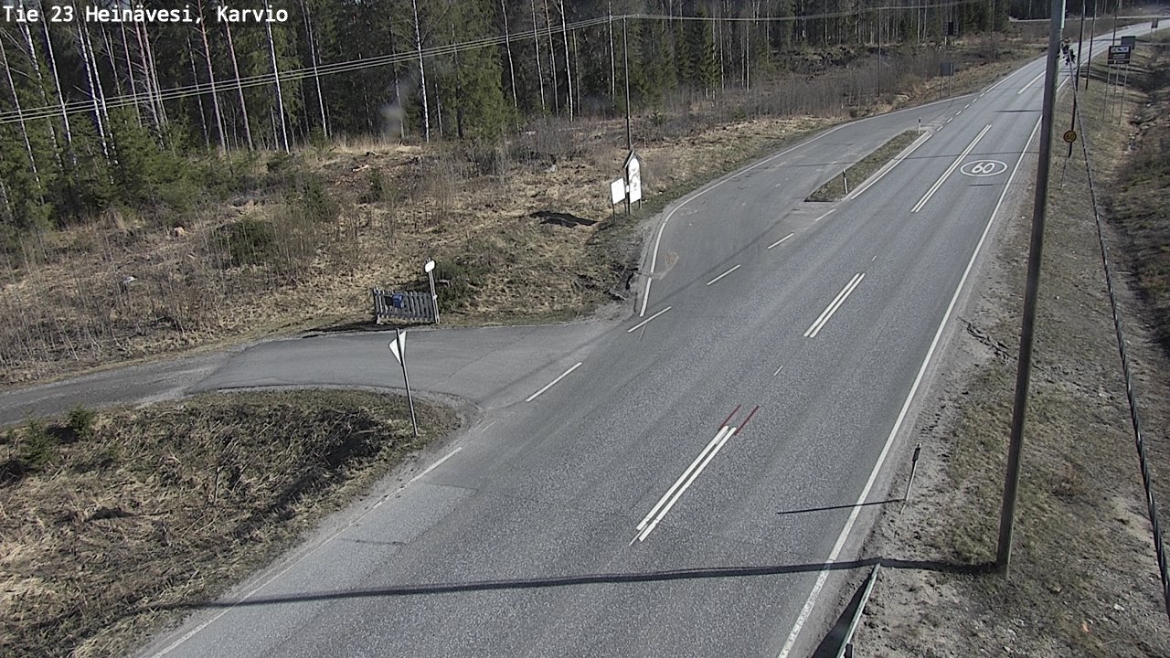 Weather Camera Image Road 23 Heinävesi, Karvio, Heinävesi, Pohjois-Karjala