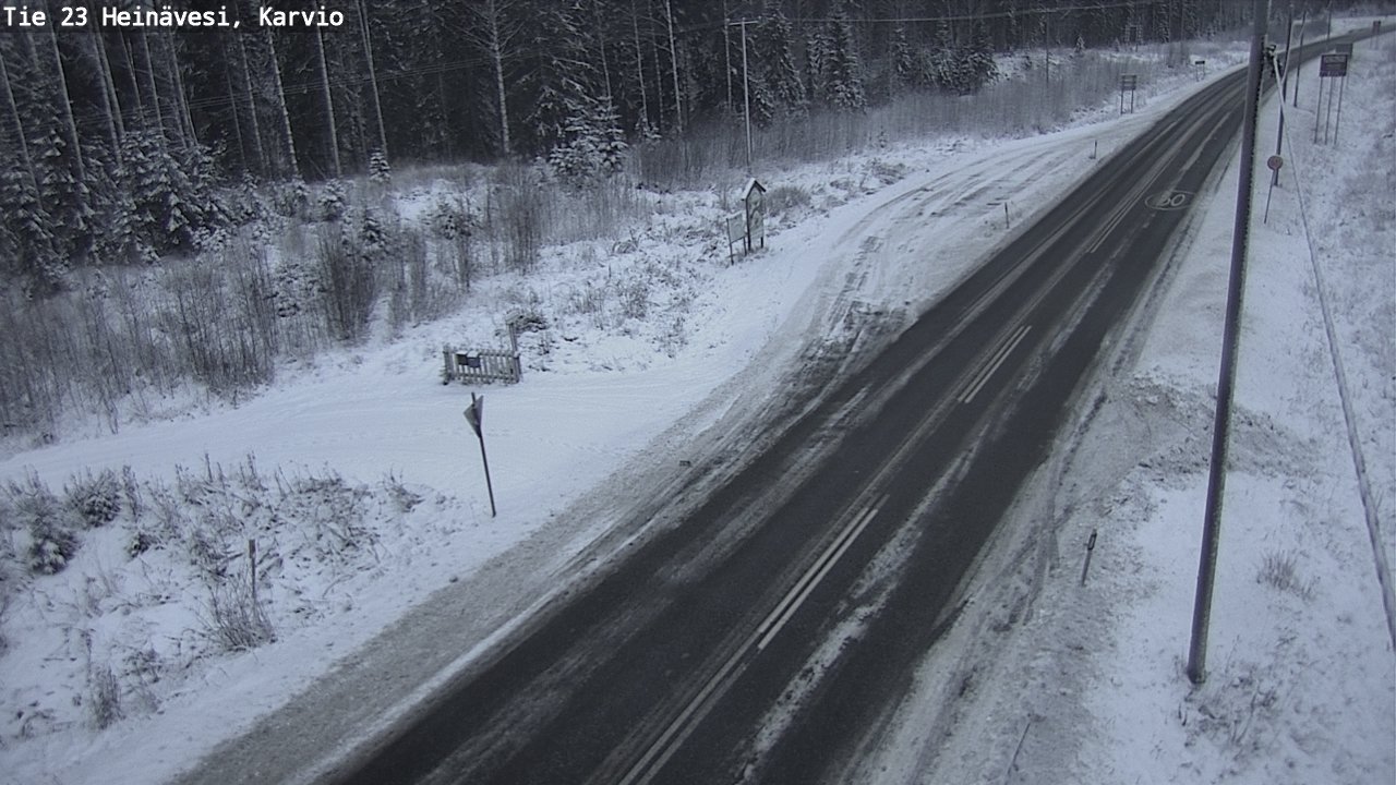 Weather Camera Image Road 23 Heinävesi, Karvio, Heinävesi, Pohjois-Karjala