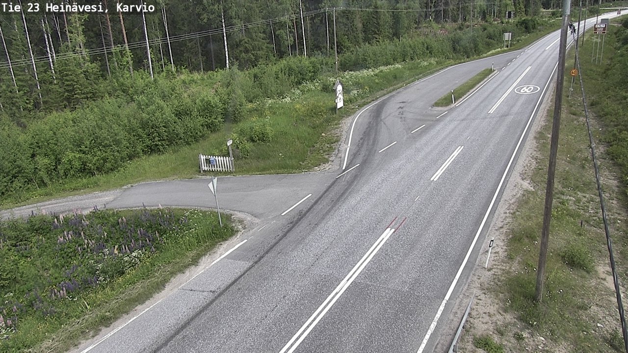 Kelikamerat Kuva Tie 23 Heinävesi, Karvio, Heinävesi, Pohjois-Karjala
