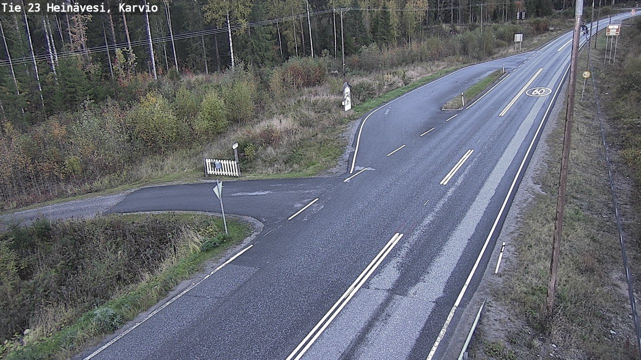 Weather Camera Image Road 23 Heinävesi, Karvio, Heinävesi, Pohjois-Karjala