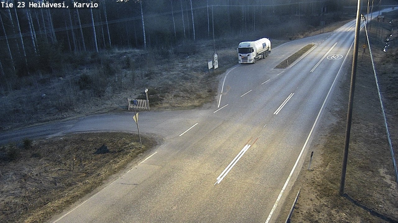 Weather Camera Image Road 23 Heinävesi, Karvio, Heinävesi, Pohjois-Karjala
