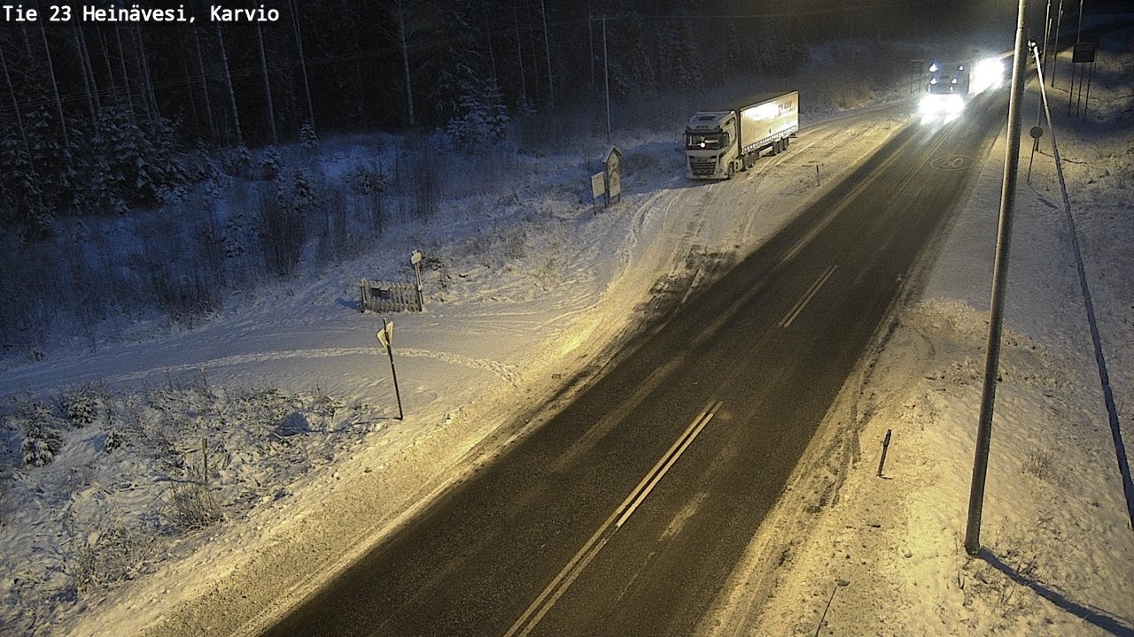 Weather Camera Image Road 23 Heinävesi, Karvio, Heinävesi, Pohjois-Karjala